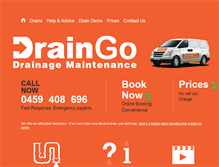 Tablet Screenshot of draingo.com.au